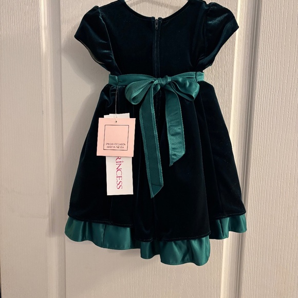 Pink Princess - Sweet Kids Other - Girl’s Velvet Holiday Dress NWT